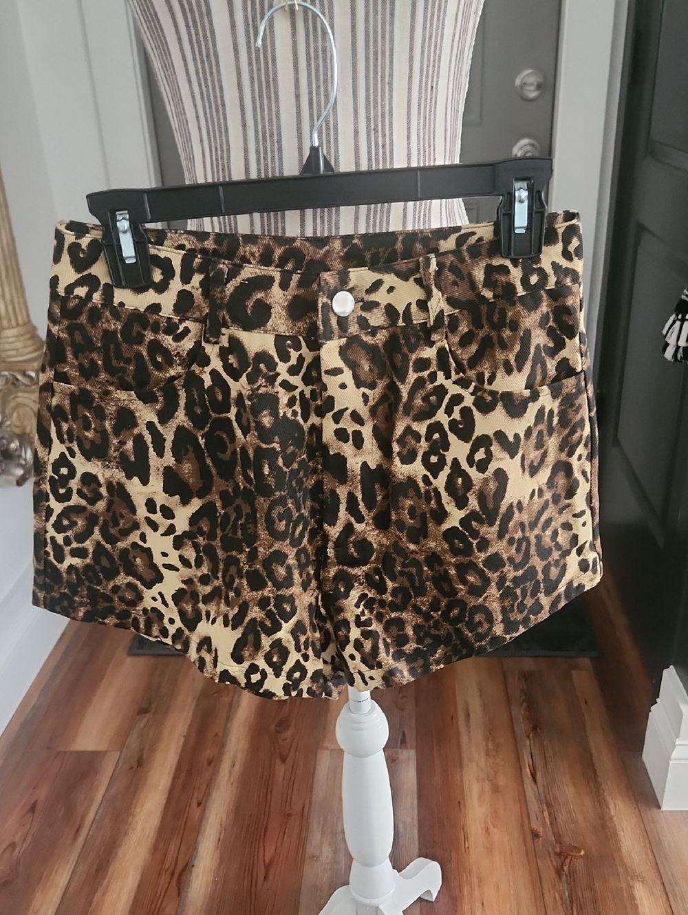 Leopard Print Women’s Shorts - Brown Animal Print